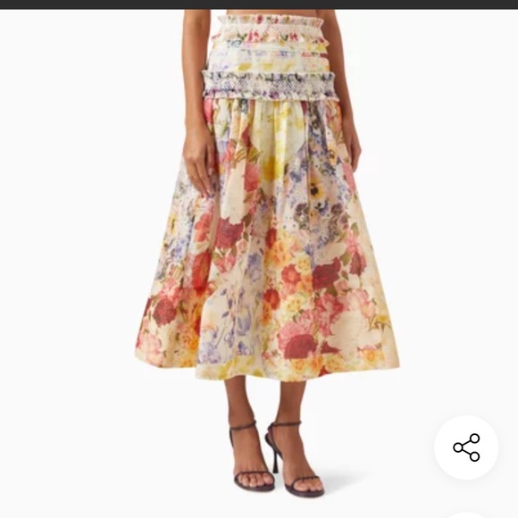 Zimmermann Wonderland Smocked Skirt, NWT - Picture 2 of 10